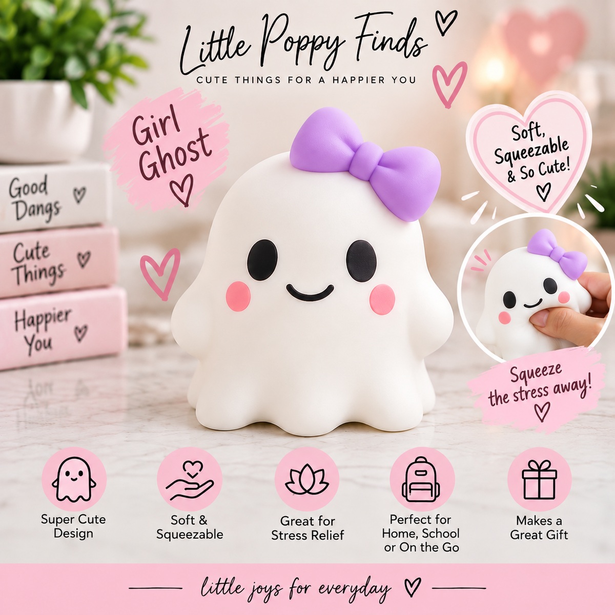 Ghost Squishy Slow-Rise Stress Relief Toy